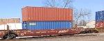BNSF 254415A and two containers
